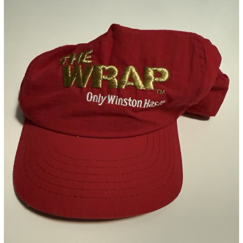 Winston The Wrap Red Adjustable Solid Men's One Size Baseball Cap